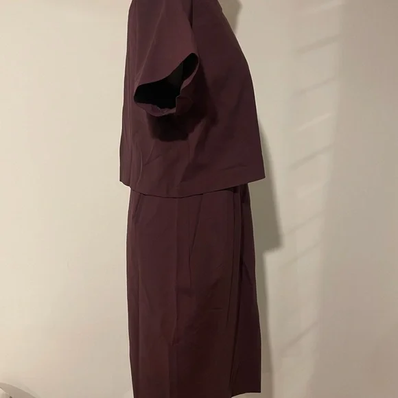 J. Crew Red Dolman Sleeve Sheath Midi Dress - Picture 3 of 8